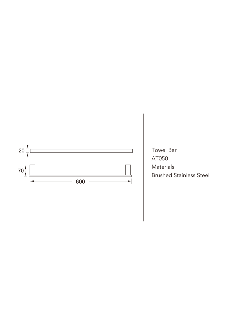 Single Towel Rack-M-AT050