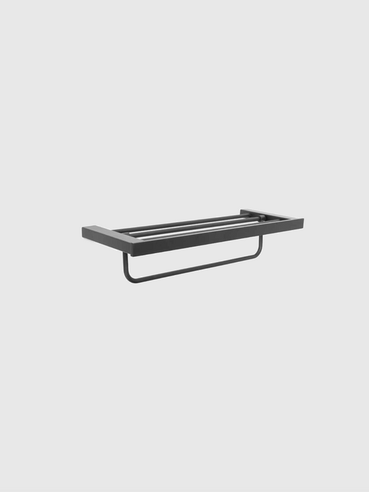 Deluxe Towel Rack - Black-AL010