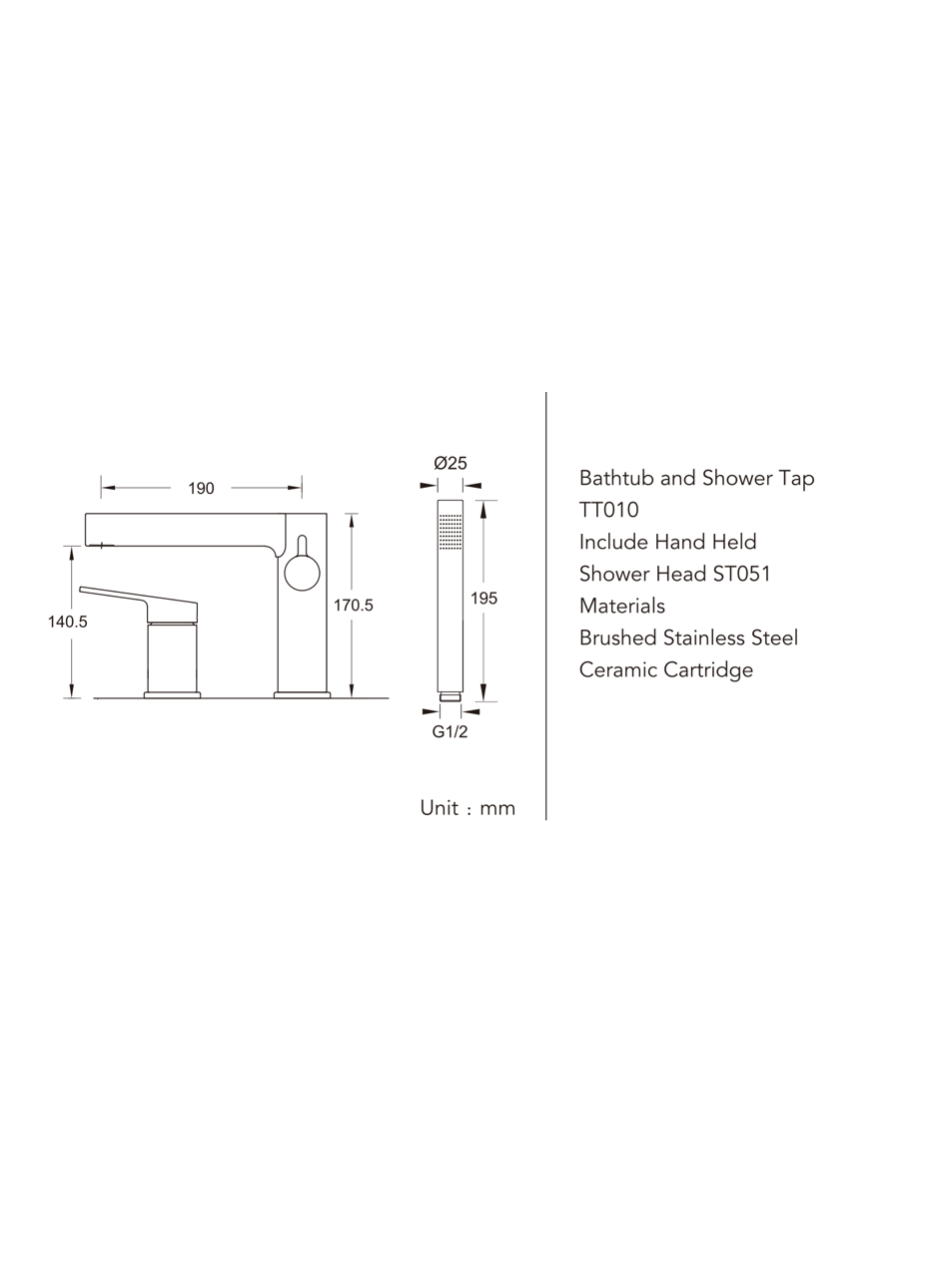 Shower wand-ST051